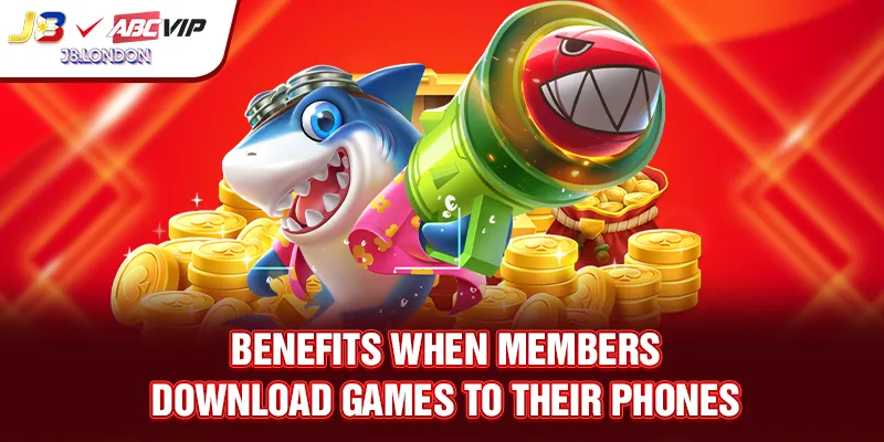 Benefits when members download games to their phones