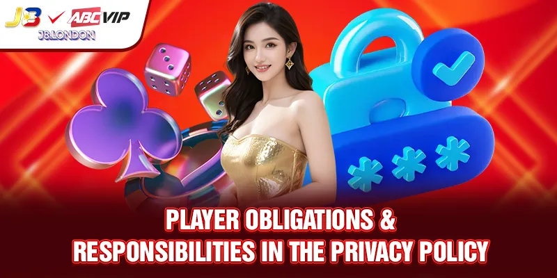 Player obligations & responsibilities in the PRIVACY POLICY